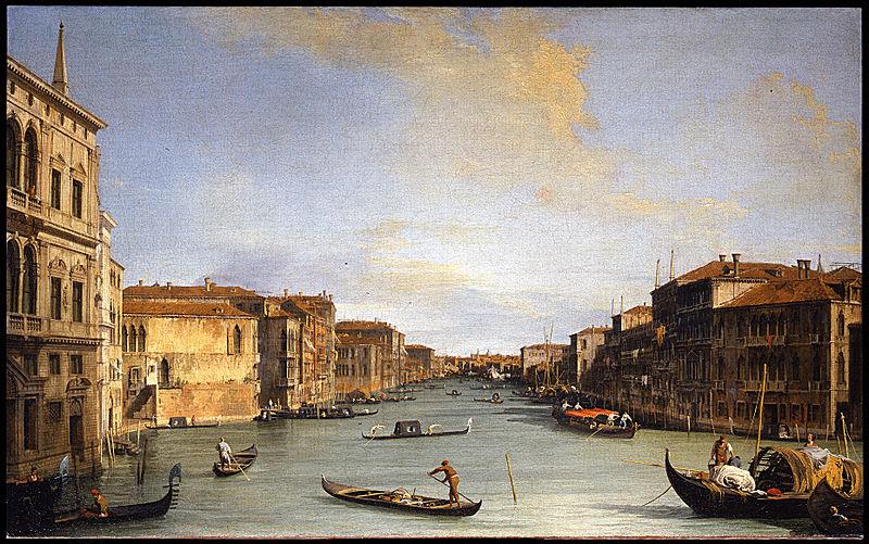 Giovanni Antonio Pellegrini Veduta del Canal Grande China oil painting art